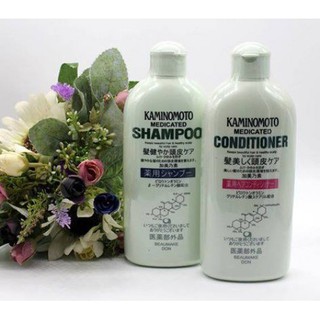 Dầu Gội - Xã Ngăn Rụng và Kích Thích Mọc Tóc Kaminomoto Medicated 300ml Của Nhật