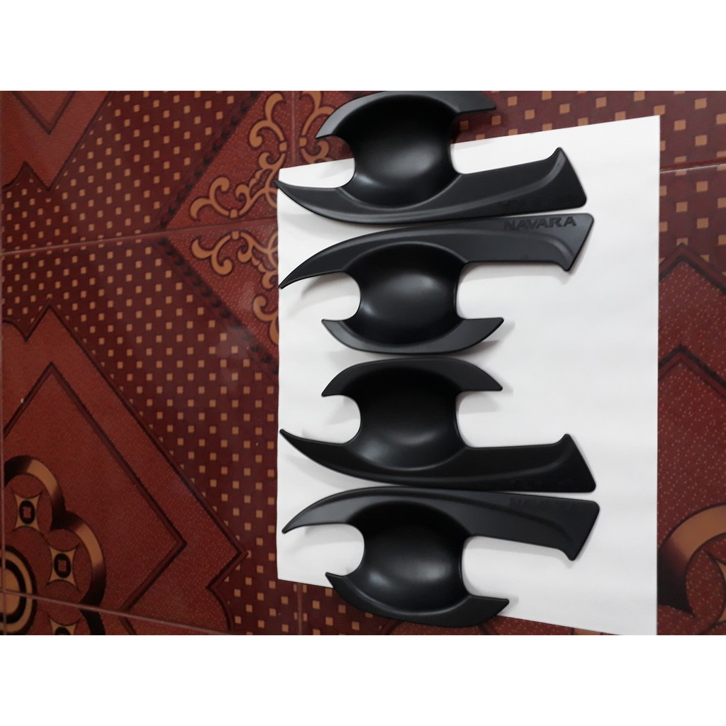 Bộ ốp hõm cửa đen xe Nissan Navara các đời 2015 đến 2021