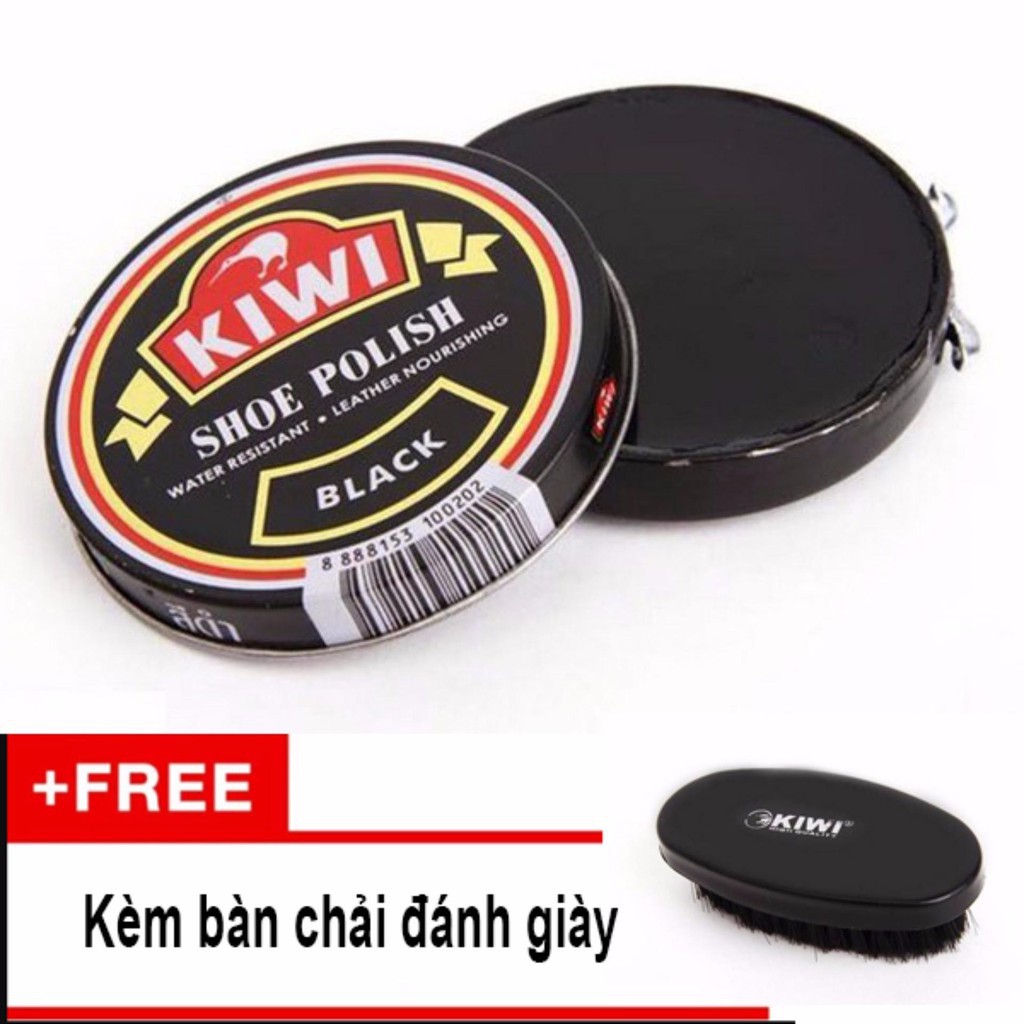 Xi Đánh Giày Kiwi + Bàn Chải ( xi đen)