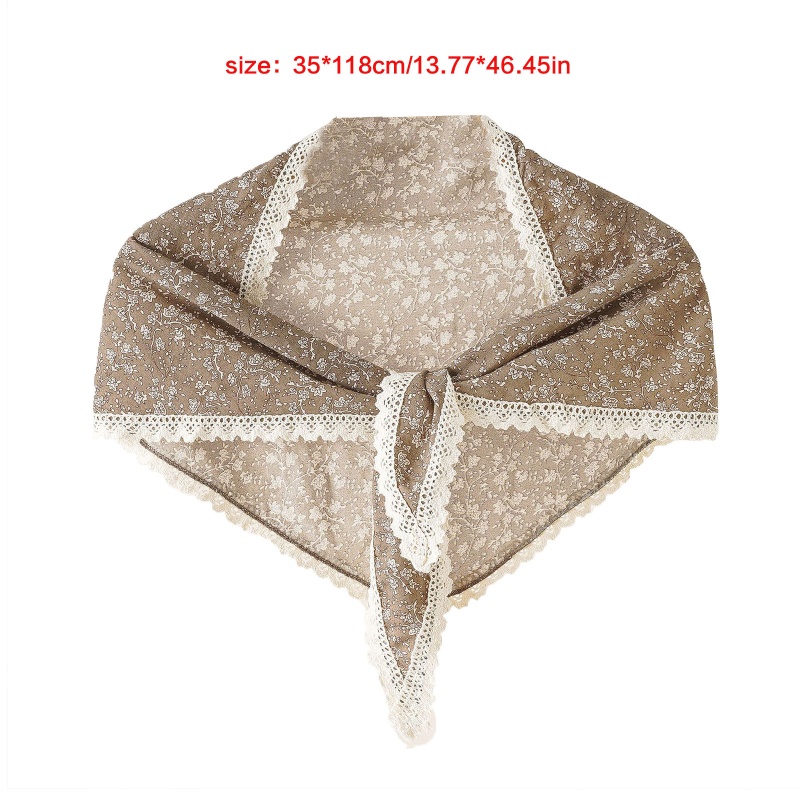 Khăn Choàng Ren In Họa Tiết Phong Cách Bohemian Dành Cho Nữ