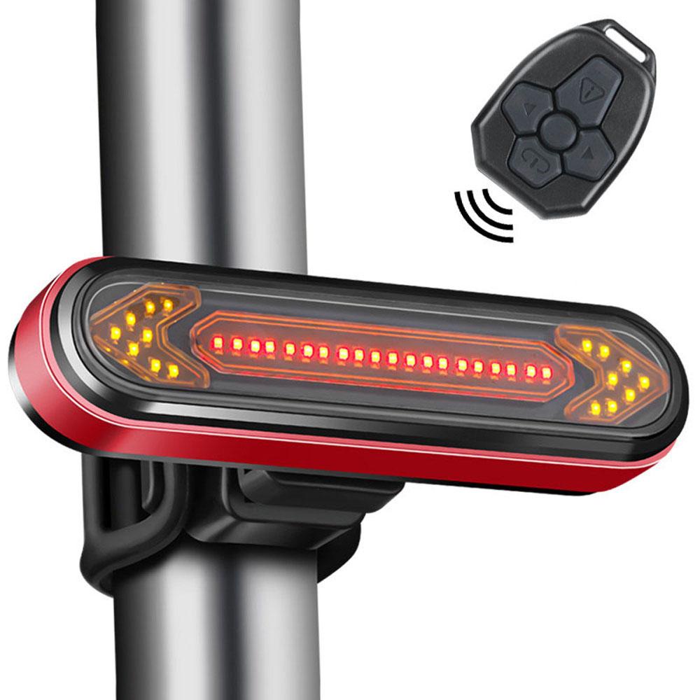 LANFY Đèn LED Cảnh Báo An Toàn Không Dây Sạc USB Chống Nước Chống Mưa Có Điều Khiển Từ Xa Cho Xe Đạp