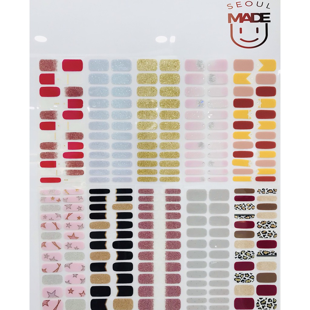 Móng gel dán tay Hernine kết cấu hạt thủy tinh không độc, có thể dùng tới hơn 1 tuần