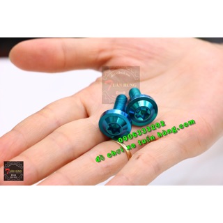 Ốc Titan 6ly2 [HÀNG HOT] Gr5 lục bảo - ốc titan xe máy - đồ chơi xe máy