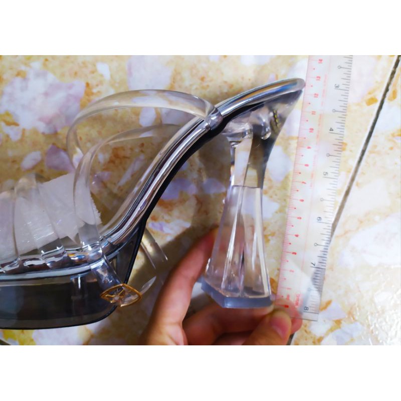 Giày đúp cao gót nữ đế cao 13p thích hợp đi tiệc, phối đầm, áo dài