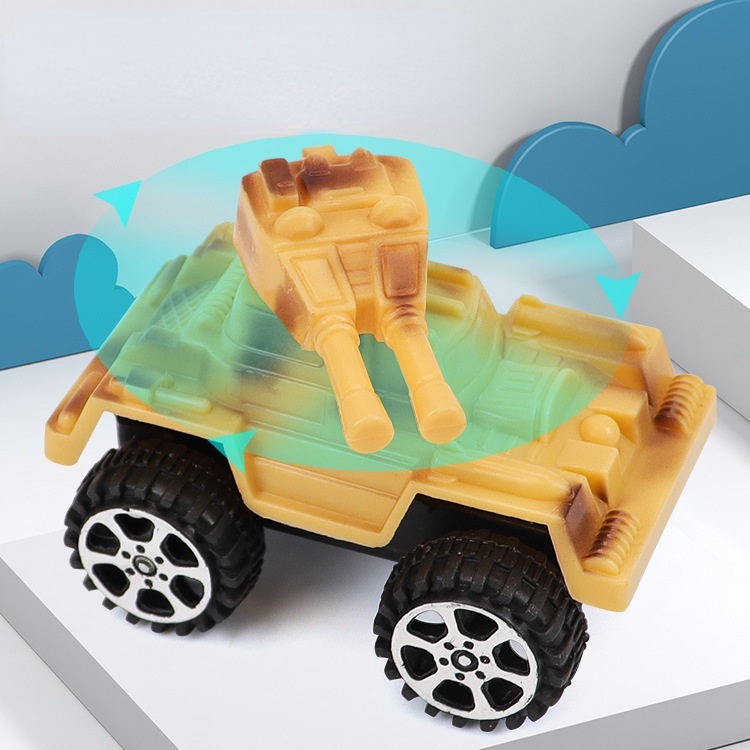 ZHAN QI TOYS Mô hình xe tăng thể thao mini họa tiết rằn ri độc đáo cho bé