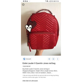Balo Ét ti X Quentin Jones Red Bag