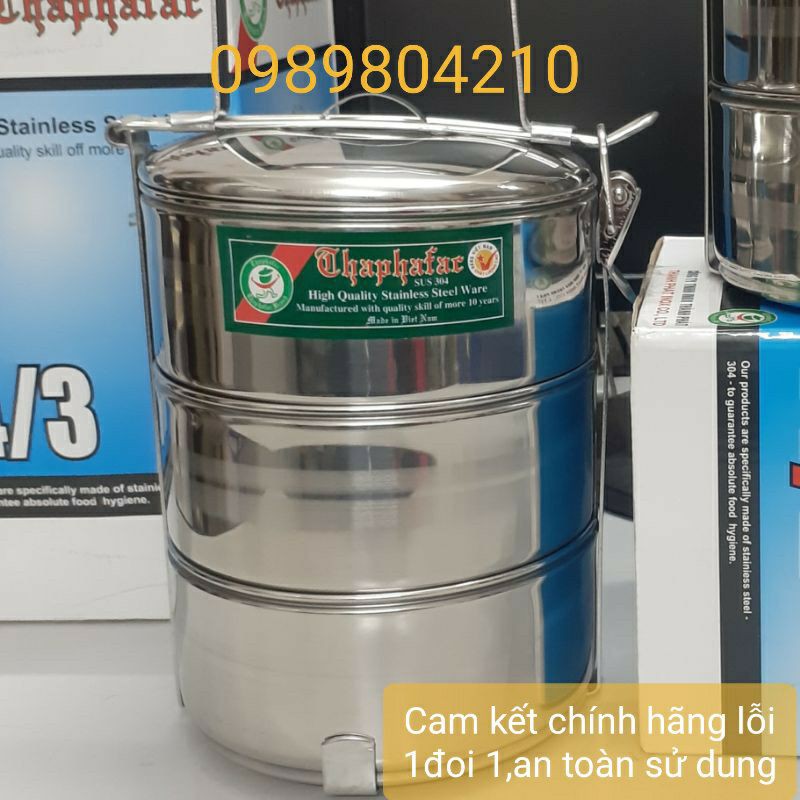 Cặp lồng cơm inox 304 size 2, 3 ngăn / Camen inox 304 size 12, 14, 16,hộp cơm inox [HÀNG VIỆT NAM XUẤT KHẨU]