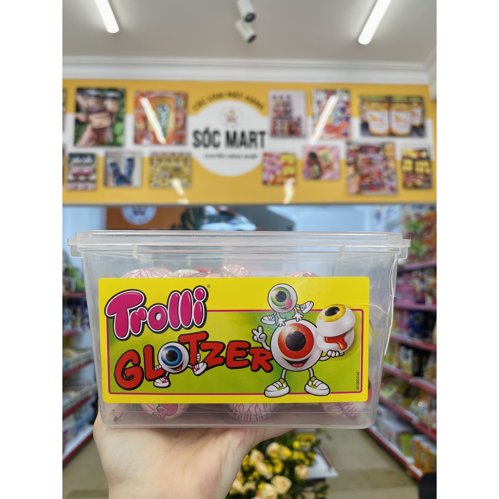 Kẹo Dẻo Trolli ⚡ CỰC NGON ⚡ 1 Viên Kẹo Trolli Con Mắt Popeye Đức Không Tẩm Màu, Kẹo Nhiều Vitamin và dinh dưỡng