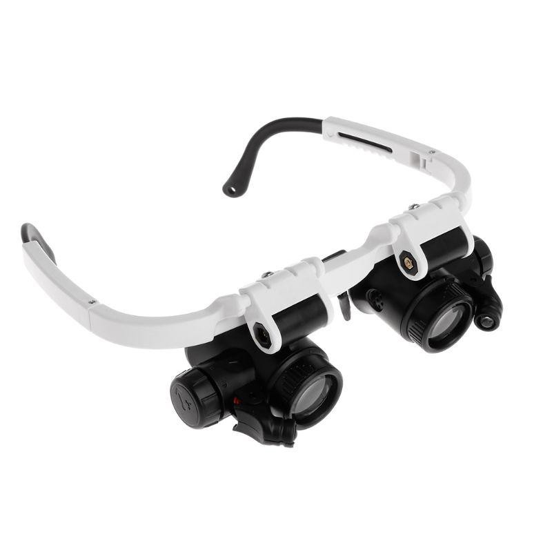 SEL Headband Magnifier with LED Light Head Mounted Magnifying Glasses 8X 23X