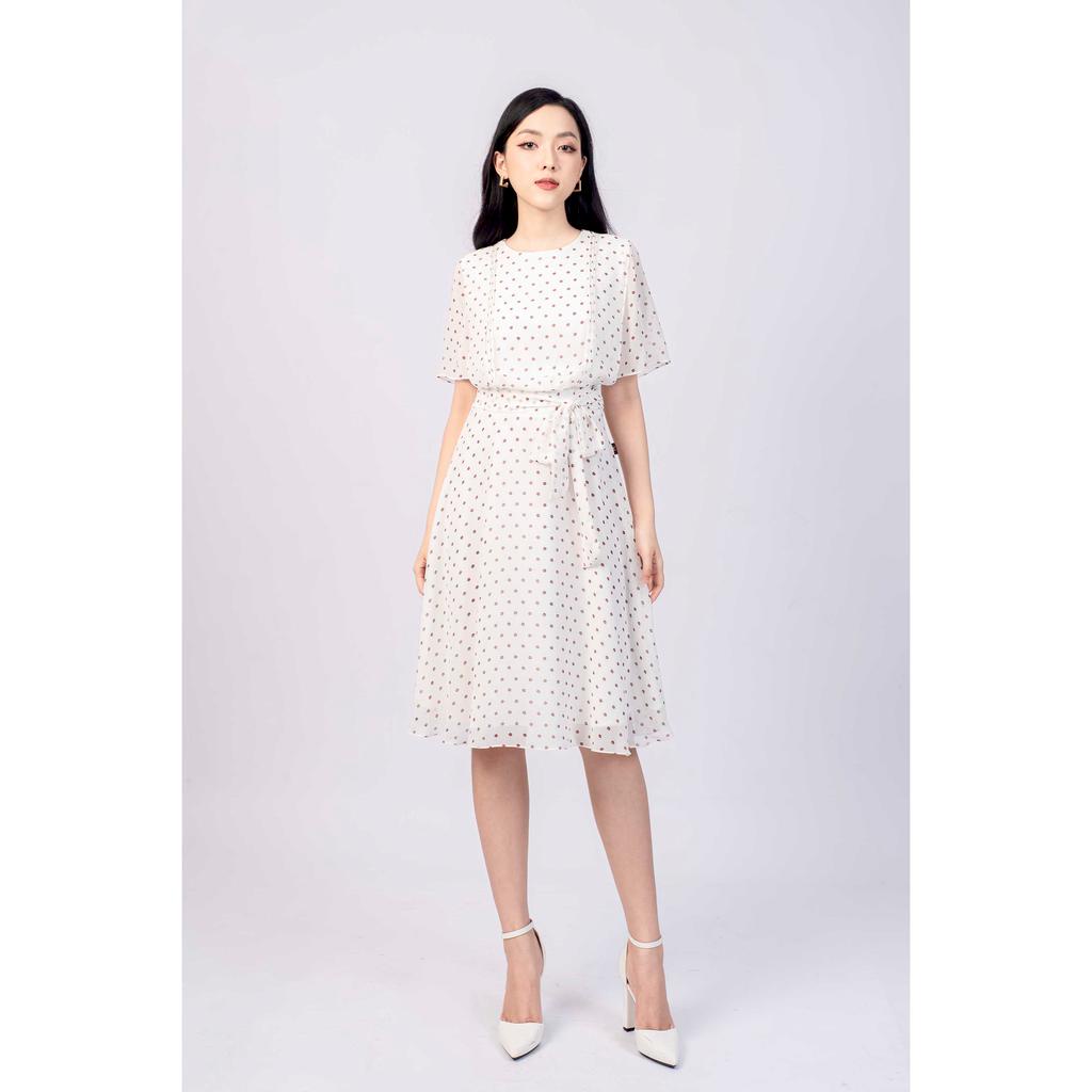 Đầm voan xòe, kèm dây đai eo MMOutfit M-DA000421198