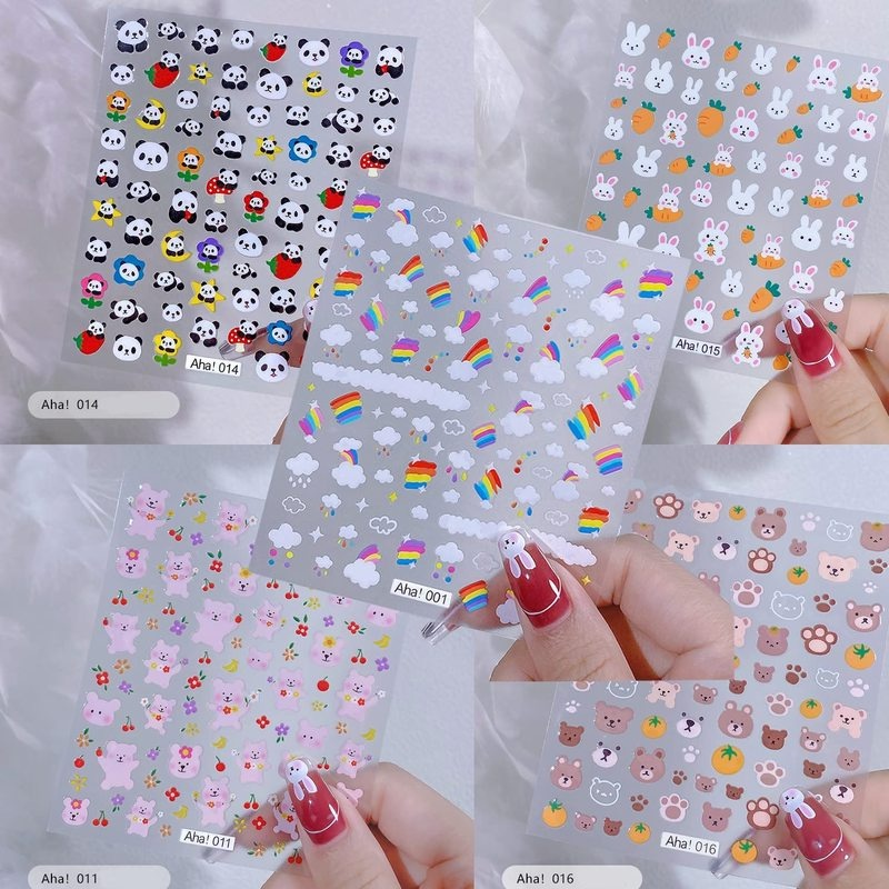 Miếng Dán Trang Trí Móng Tay 3D Chống Nước Bền Bỉ