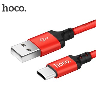 Cáp Sạc Dây Dù Hoco X14 Cổng Type-C (Hỗ Trợ Sạc Nhanh)