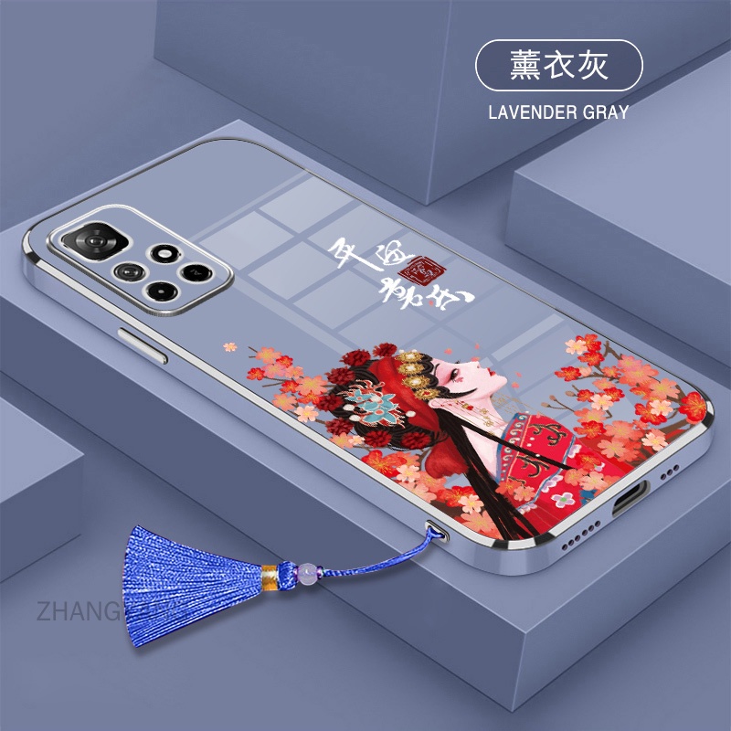 Ốp Điện Thoại TPU Silicon Mềm Viền Thẳng Có Dây Đeo Cho Redmi 10 Redmi 9 Redmi 8 Redmi 7 Redmi 8a