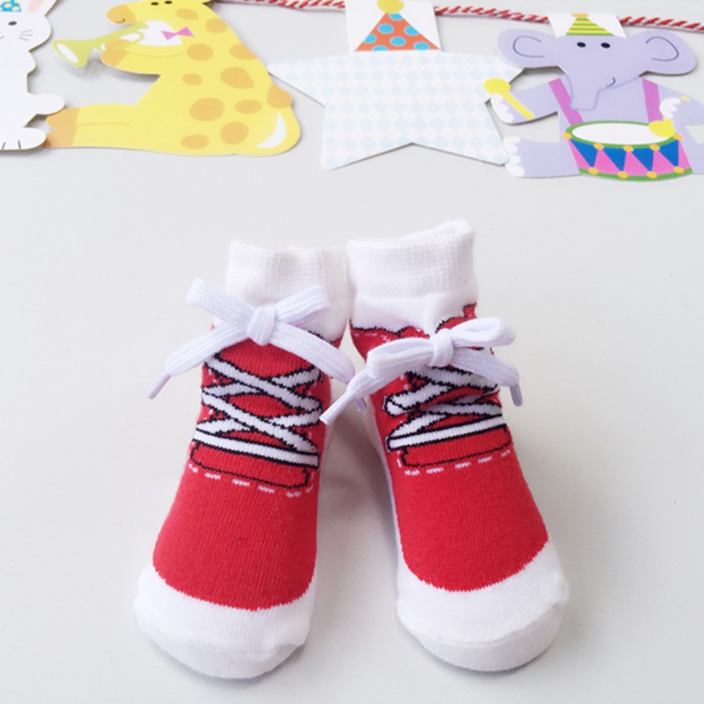 Vớ Sanlutoz Dành Cho Bé Trai Được Làm Từ Cotton Màu Đỏ