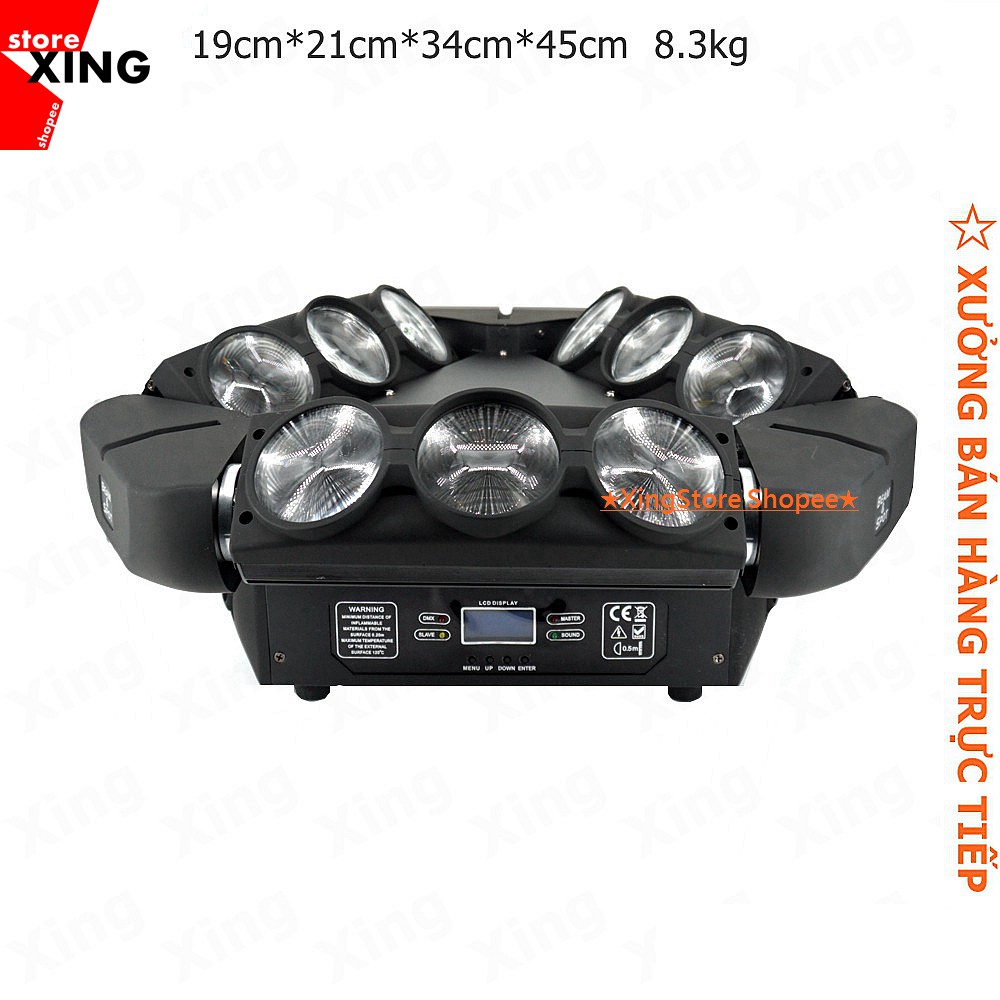 1016-ĐÈN MOVING HEAD 9 MẮT LỚN Đèn sân khấu