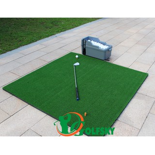 (Tặng 3 tee + 10 bóng golf) Thảm Tập Golf Swing 1.5m x 1.5m x 3cm, Thảm golf swing cao cấp dày dặn