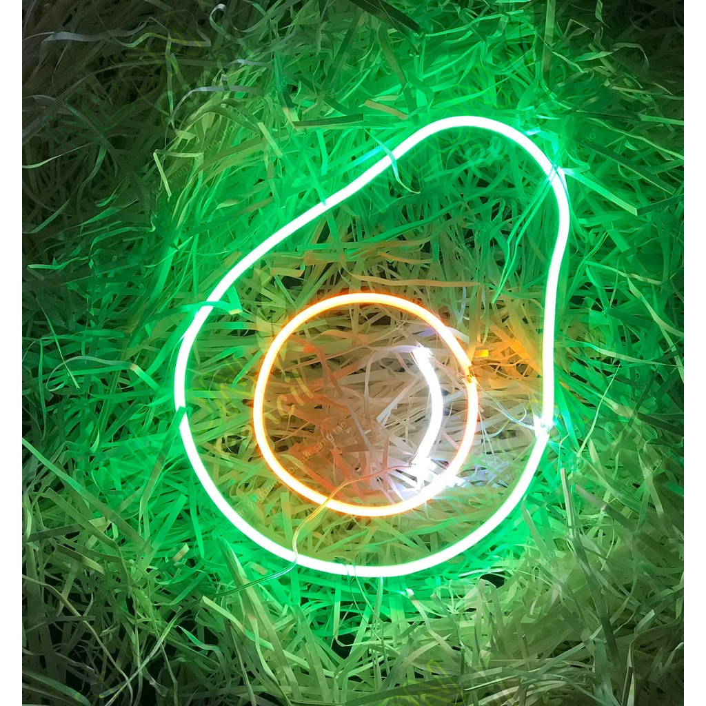 Đèn led neon hình quả Bơ kích thước 20x15 cm | trang trí phòng ngủ, decor góc làm việc - Pencil Neon Sign