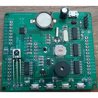 Mạch clock 60s tiny, có âm lịch