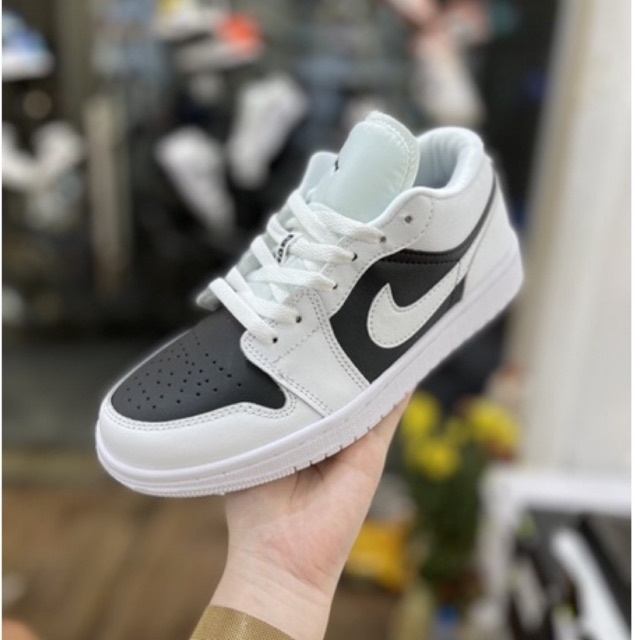 Giày thể thao Jordan trắng đen thấp cổ ,Giày JD Low trắng đen nam nữ full box bill hot 2022