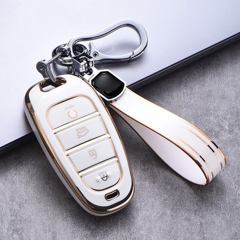 Vỏ Tpu Bảo Vệ Chìa Khóa Xe Hơi Hyundai SantaFe 2021, tucson 2022 Accent I10