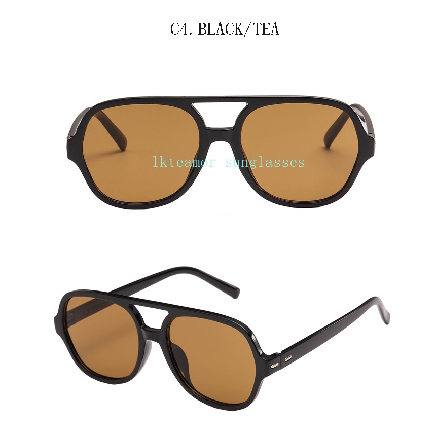 Kính Mát Gọng Tròn Chống Tia Uv400 Phong Cách Vintage