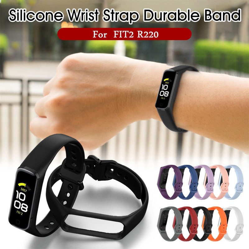 Dây Đeo Silicon Nhiều Màu Tùy Chọn Thay Thế Cho Đồng Hồ Thông Minh Samsung Galaxy Fit2 R220