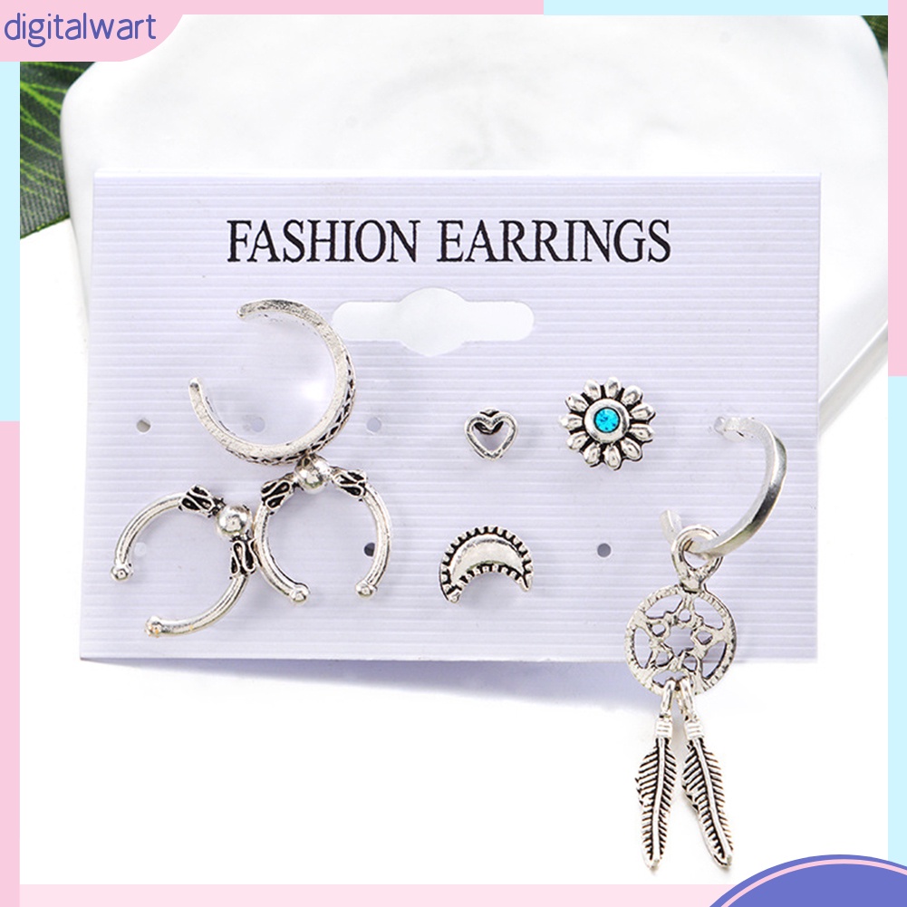 Bộ 7 khuyên tai nữ phong cách cổ điển đáng yêu