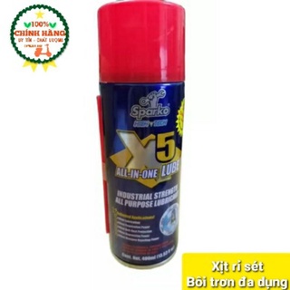 Xịt rỉ sét bôi trơn đa dụng X5 400ml - dung dịch vệ sinh tẩy rửa đa năng