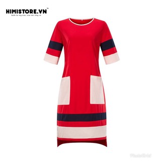 [CÓ SẴN] ĐẦM SUÔNG BIG SIZE SỌC NGANG CÓ TÚI - HM78 THƯƠNG HIỆU HIMISTORE
