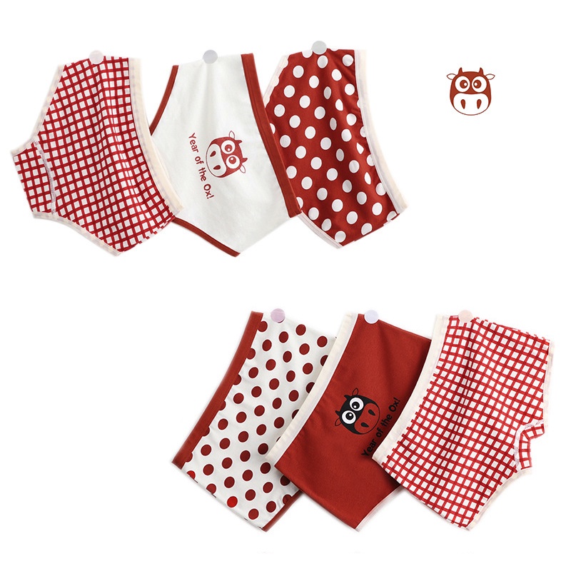 Bộ 3 Quần Lót Cotton Mềm Mại Cho Bé