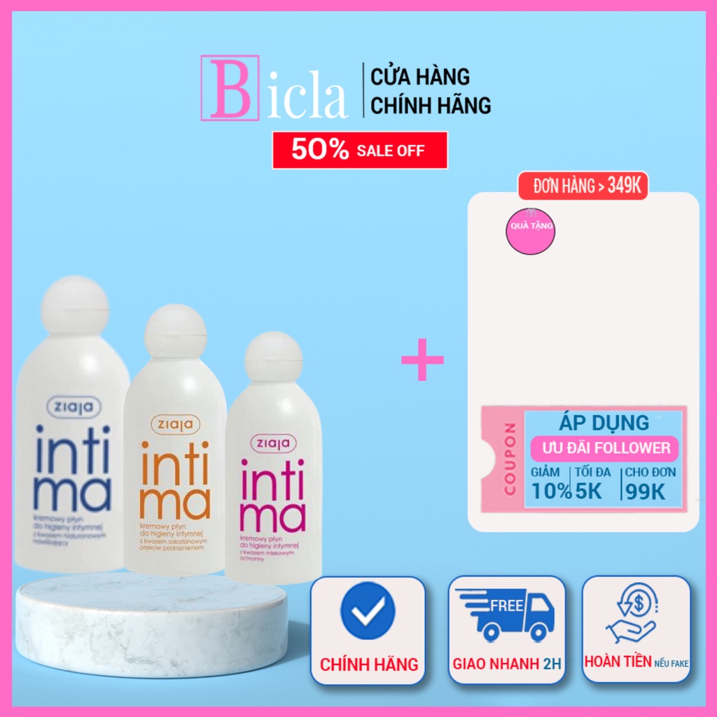 Dung dịch vệ sinh Intima Ziaja 200ml