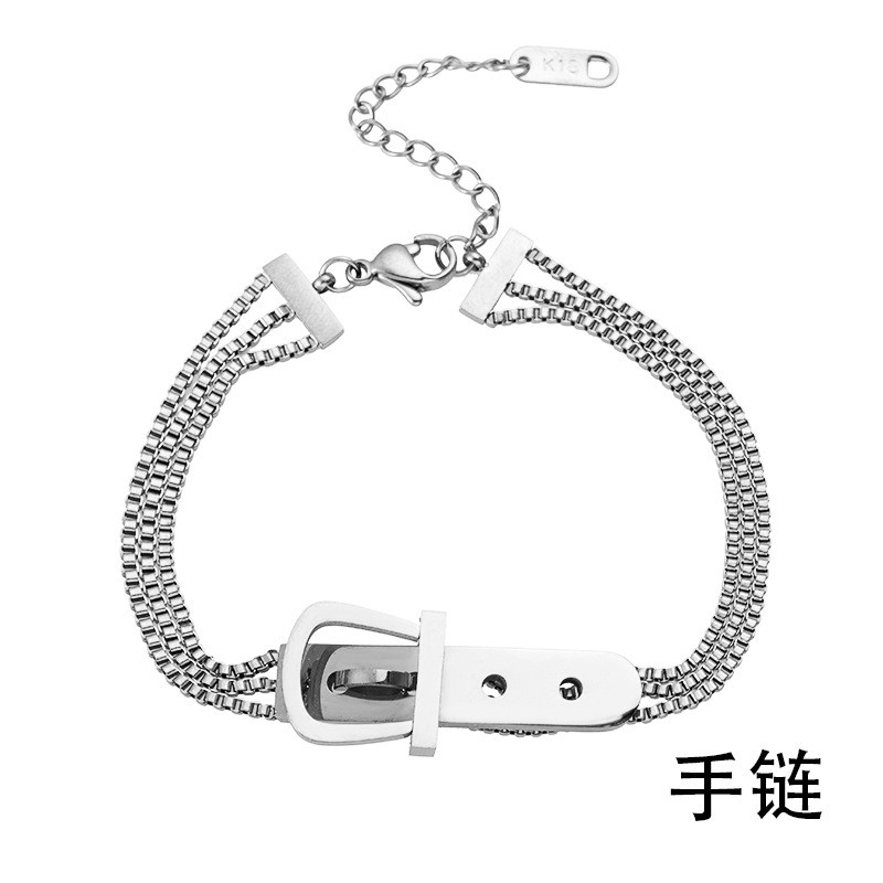 Vòng tay dây xích cao cấp có khóa kim loại thời trang Âu Mỹ cổ điển dành cho cặp đôi
