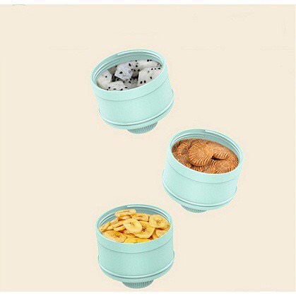 Hộp chia sữa, Hôp đựng thức ăn MISUTA chia sữa có 3 tầng hình chú voi