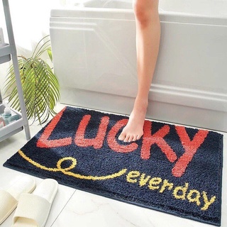 [XẢ KHO GIÁ SỐC] Thảm chùi chân in hình siêu đẹp chất len bông mềm mịn thấm hút nước loại to 62x42cm