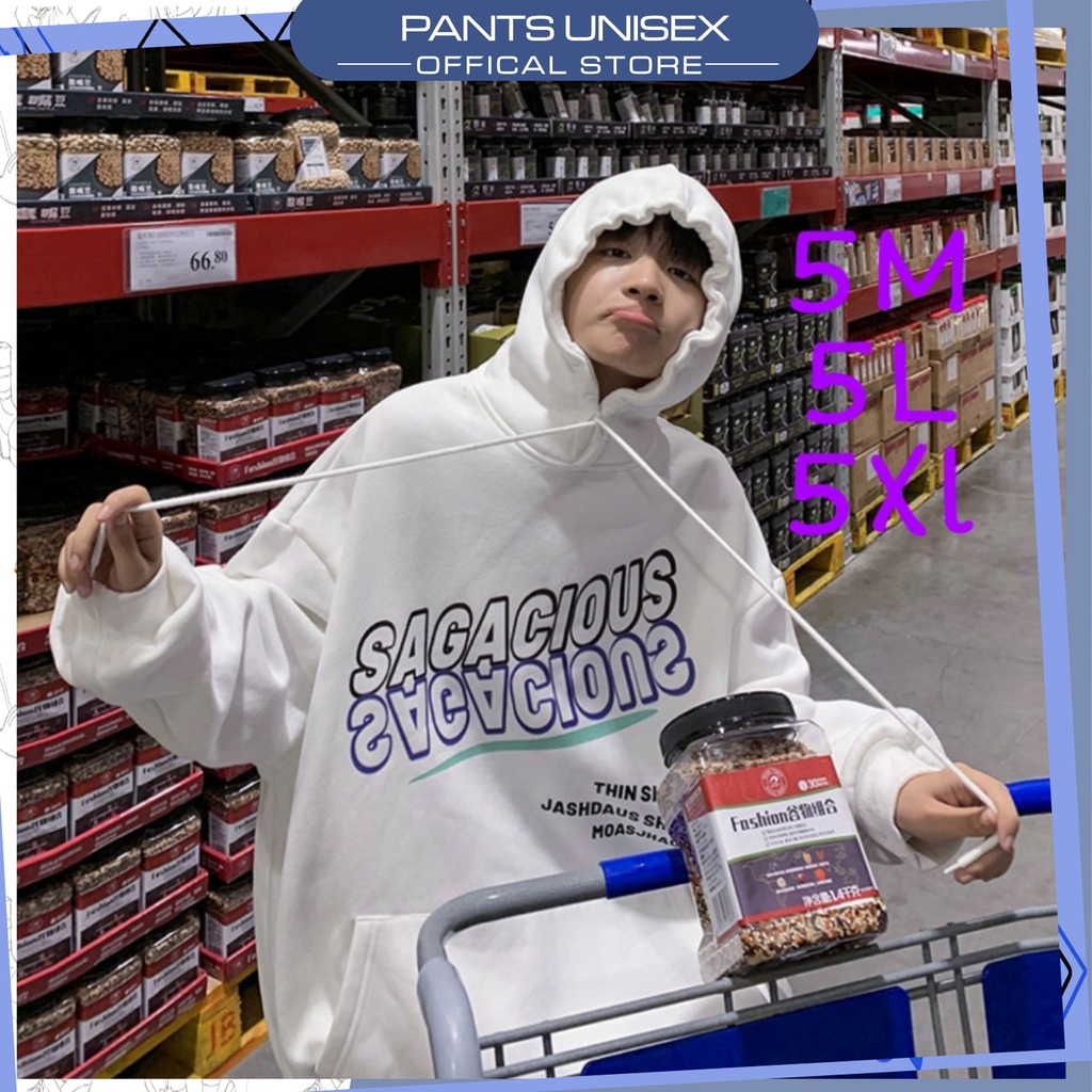 ⚡ Áo Hoddie nỉ bông in chữ SAGA form rộng Unisex 1hit Pantsunisex