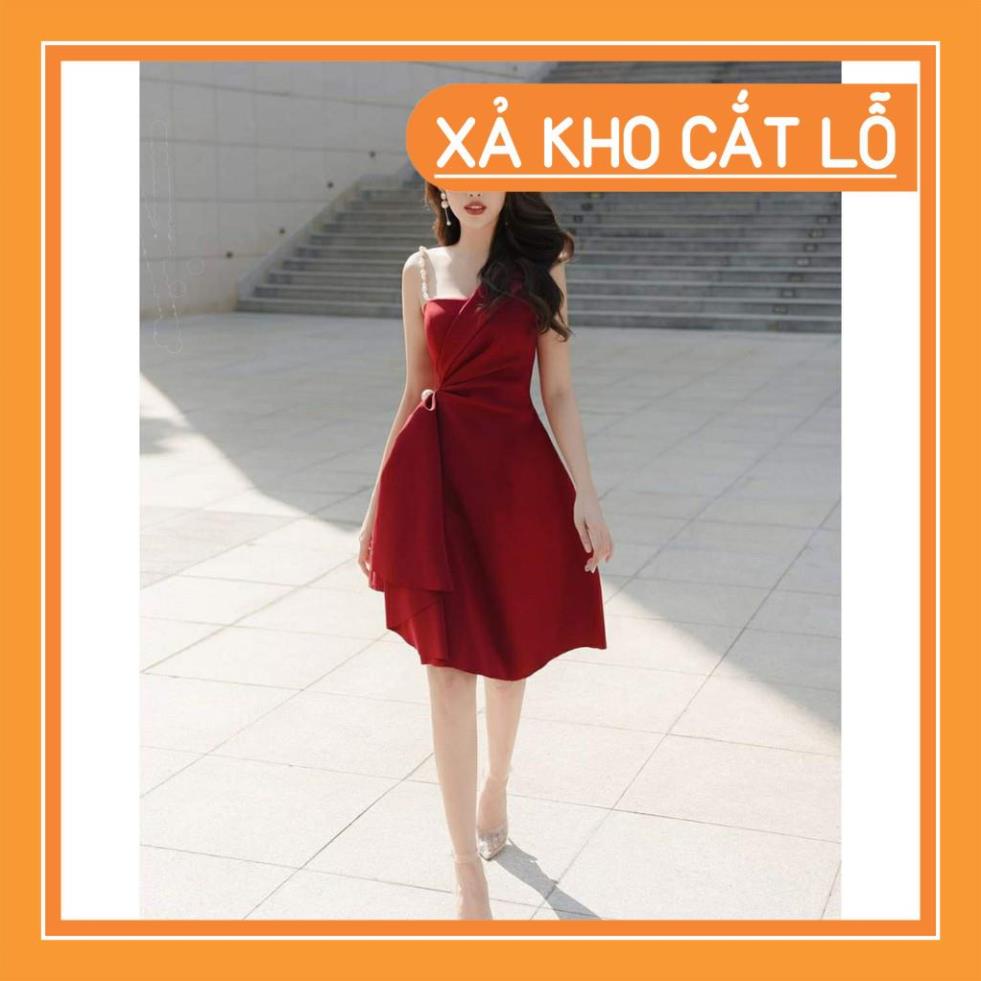 [Quần Áo Hot] Đầm dự tiệc 1 dây vai đính chuỗi sang trọng quý phái | BigBuy360 - bigbuy360.vn
