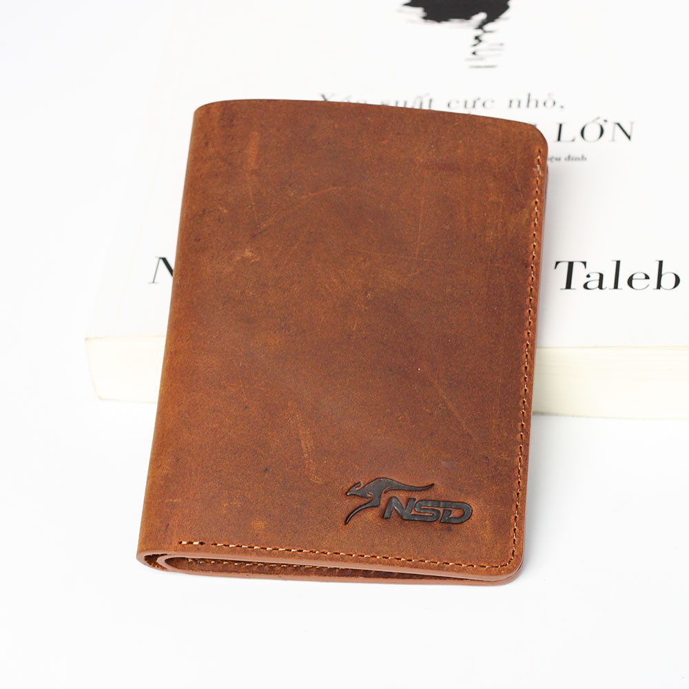 Ví Da Nam Đứng - Ví Da Bò Sáp Cao Cấp (VDSD_01)