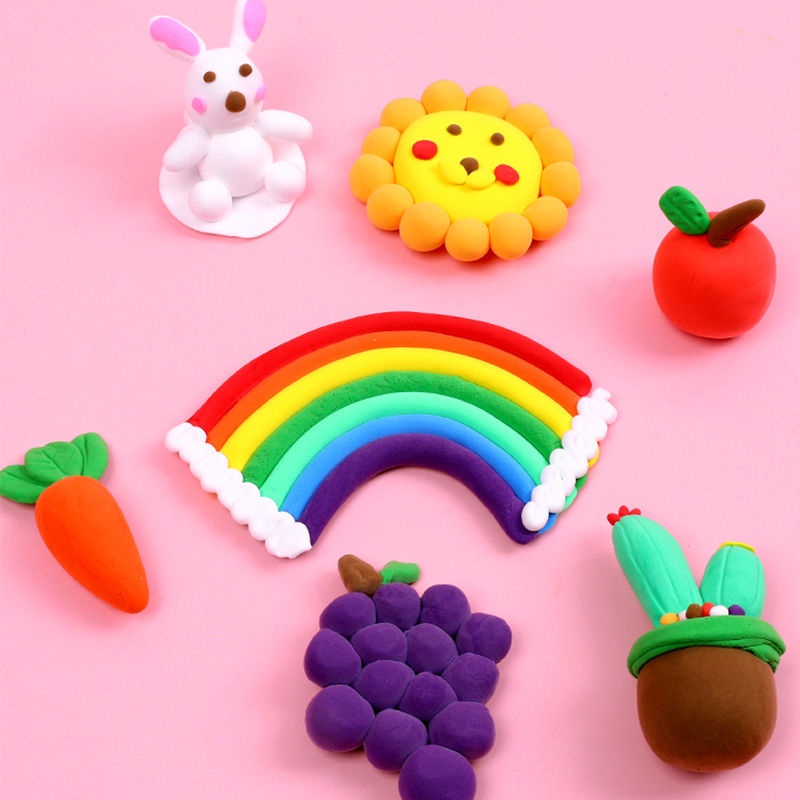 [Đồ chơi DIY] Đất sét, đất nặn tự khô siêu nhẹ an toàn cho trẻ nhỏ, giúp bé thoả sức sáng tạo Master Kids