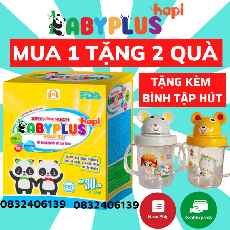 BABYPLUS - Siro Ăn Ngon Baby Plus, Giúp Bé Tăng Cân, Tiêu Hoá Tốt, Tăng Sức Đề Kháng, Hết Táo Bón