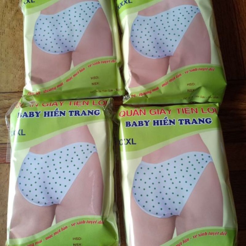 6 Chiếc Quần Lót Giấy Cho Mẹ Sau Sinh, Baby Hiền Trang