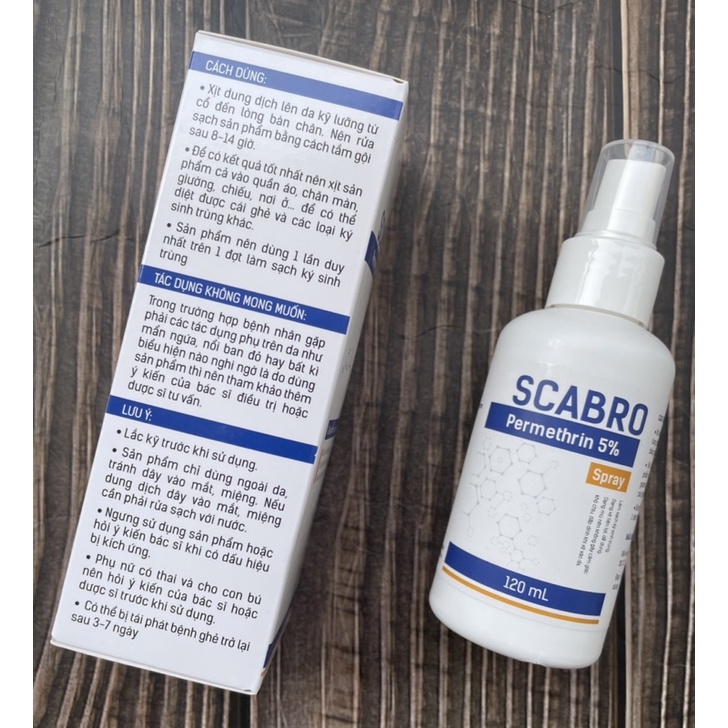 Xịt loại bỏ ký trùng Scabro