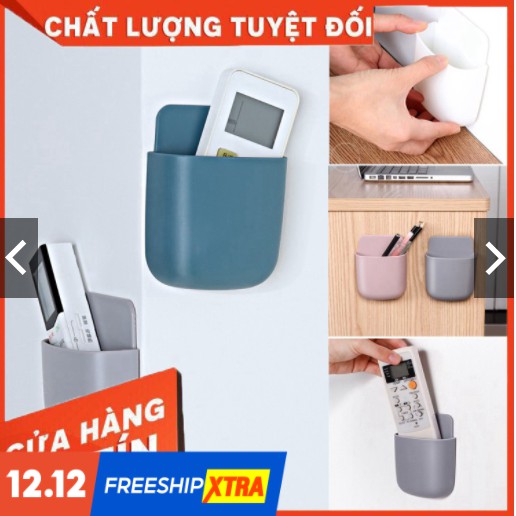 [Có Sẵn Hàng] Khay, Giá để remote dán tường Giá Đỡ Điều Khiển Từ Xa Gắn Tường Tiện Dụng