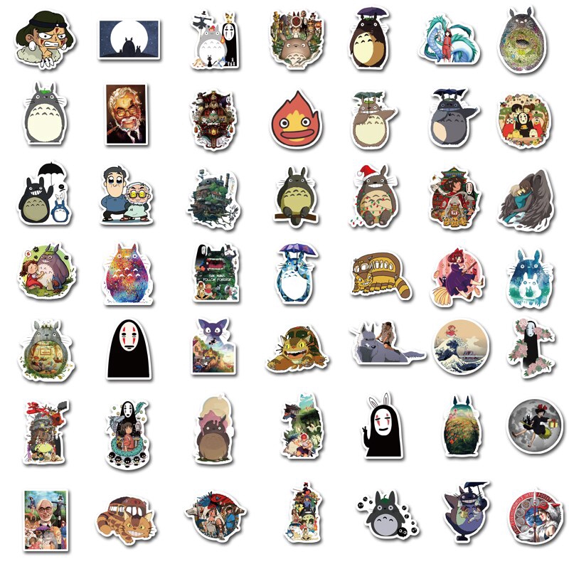 Set 50 nhãn dán họa tiết hoạt hình đáng yêu