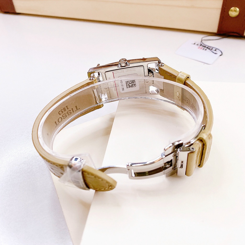 Đồng hồ nữ dây da Tissot My T Beige T032.309.16.037.00
