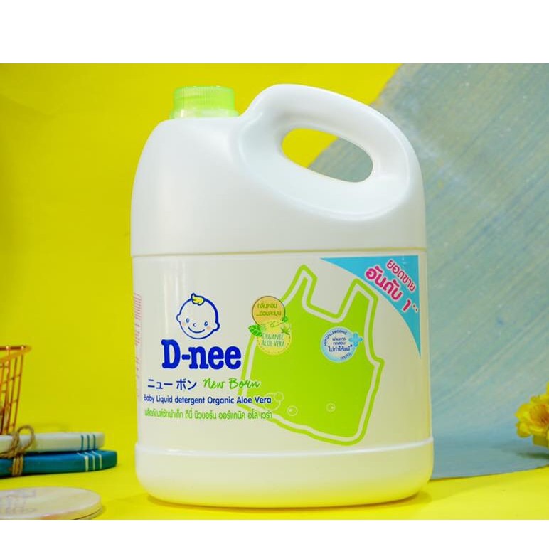 NƯỚC GIẶT XẢ DNEE ORGANIC XANH LÁ 3000ml THÁI LAN