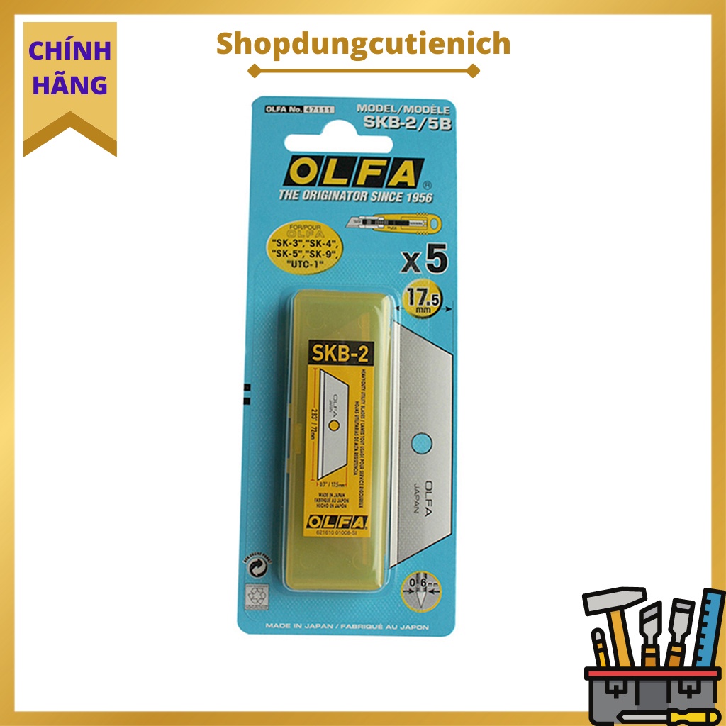 Dao Cắt Bìa cứng, Bao bì, Phim, Đồ trang trí, Bọc rút OLFA SK-4/24  Và Lưỡi Dao SKB-2/5B