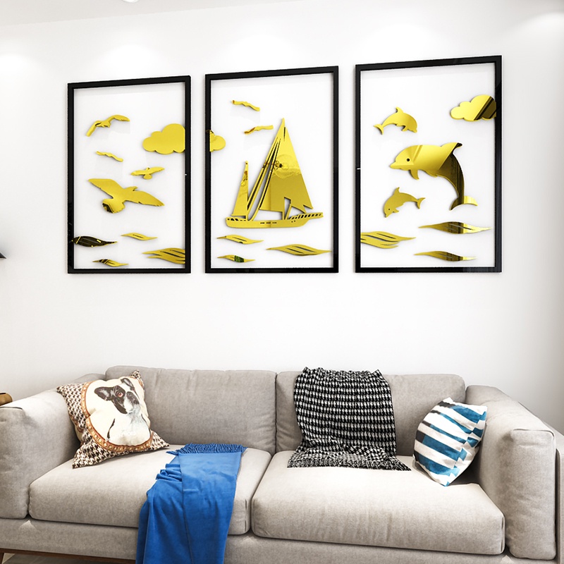 Tranh Mica Khung cảnh biển diệu kì Trang trí phòng khách, cửa hàng Nhiều Size - EPeBen