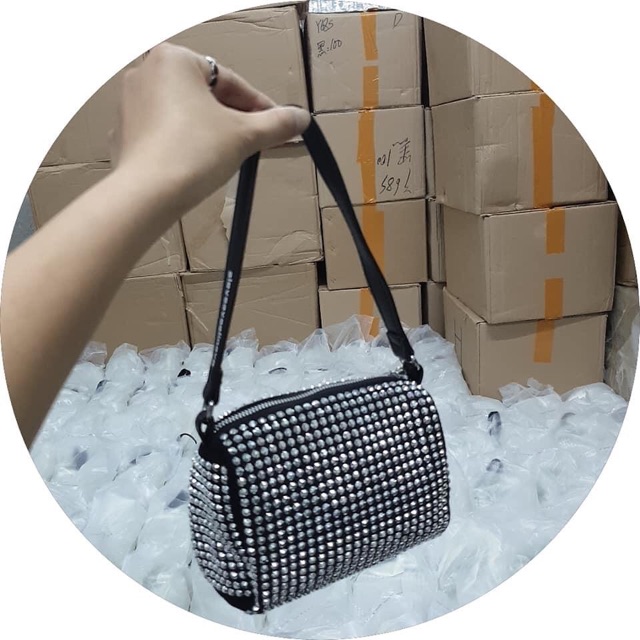 [Sẵn- video thật] Túi kẹp nách, túi đi tiệc đính đá (không phải dán) sáng lấp lánh sang chảnh S009 | BigBuy360 - bigbuy360.vn