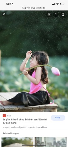 Yếm chụp sen cho bé