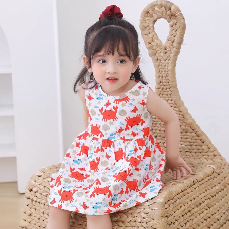 Váy bé gái, chất liệu lanh lụa cao cấp size 5 - 19 kg